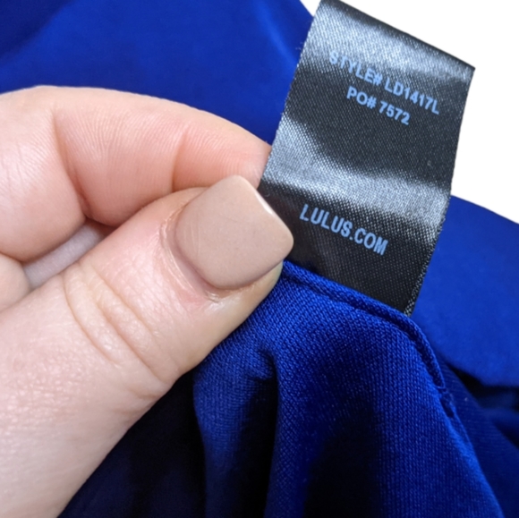 Lulu's Play On Curves Royal Blue Backless Dress Size S 💙✨ - Picture 13 of 15